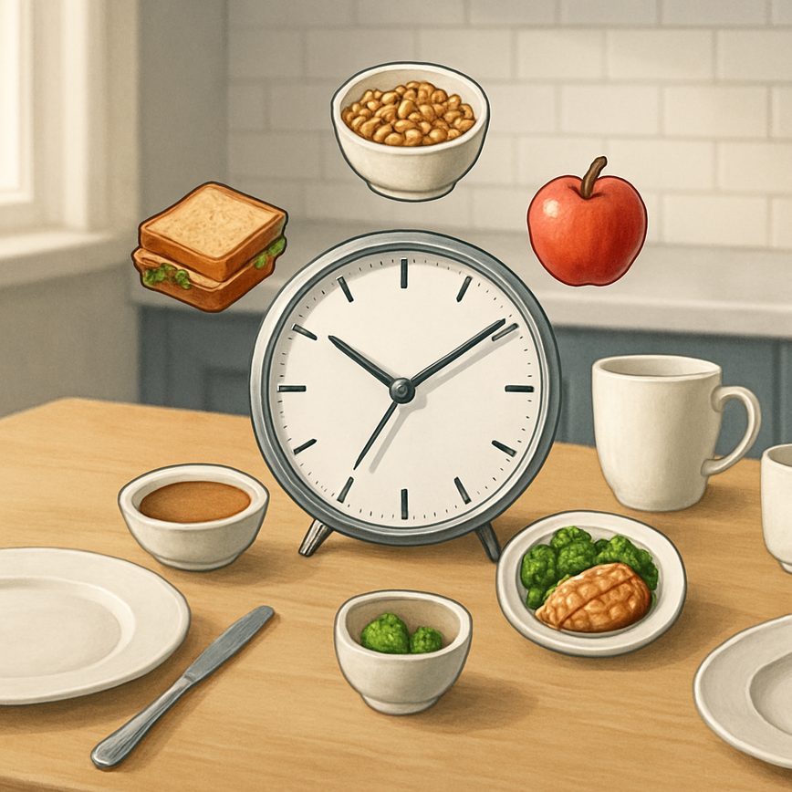 Cómo organizar horarios de comidas