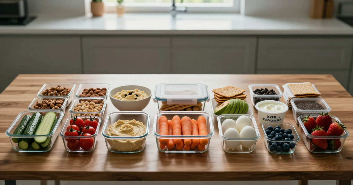 Cómo preparar snacks saludables para el trabajo